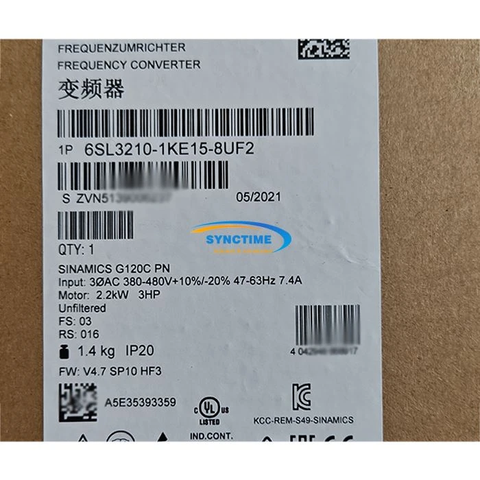 6SL3210-1KE15-8UF2 Frequency Converter 2.2kw Siemens